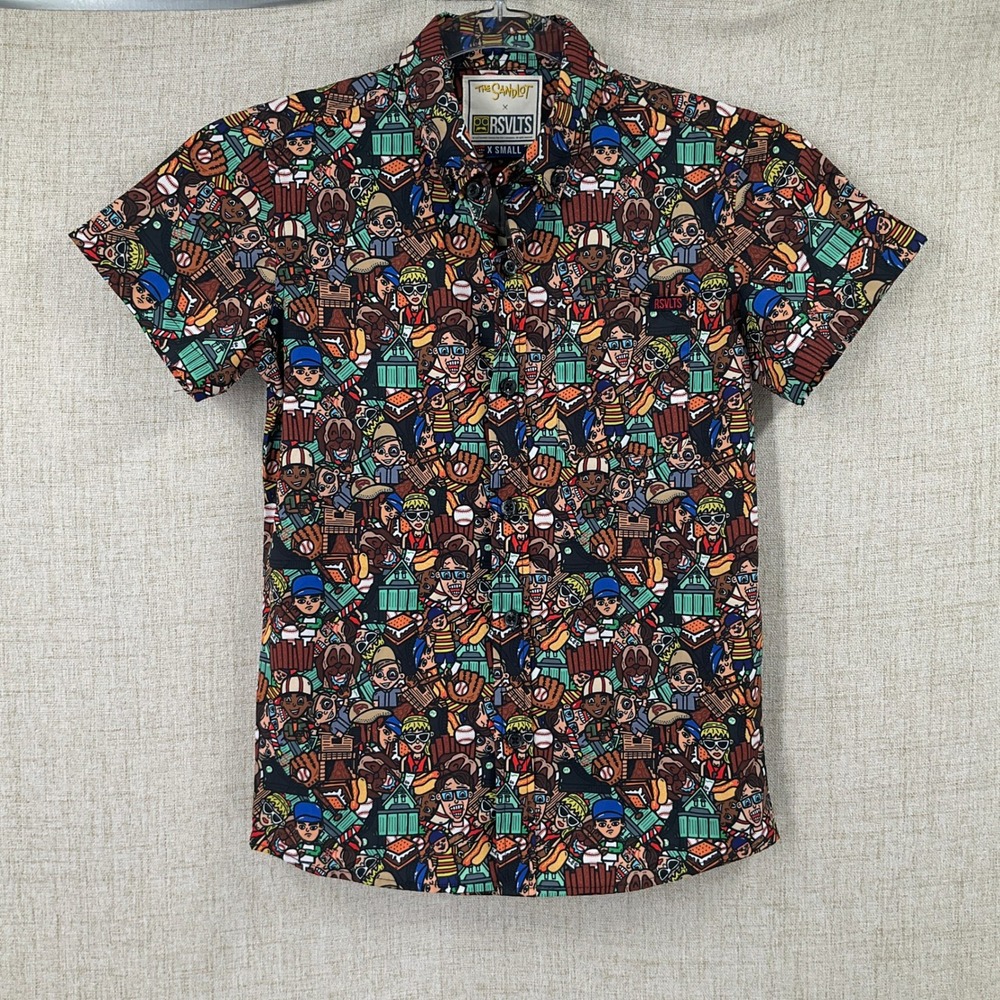 RSVLTS‎ The Sandlot Shirt KIDS XS Multi Kunuflex Graphic Print